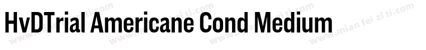 HvDTrial Americane Cond Medium字体转换
